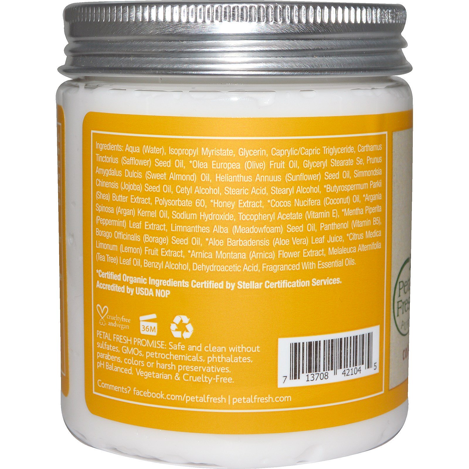 Comprar Petal Fresh, Puro, Manteiga Corporal, Restauradora, Mel e Óleo de Coco, 237 ml (8 oz) - Imagem 2