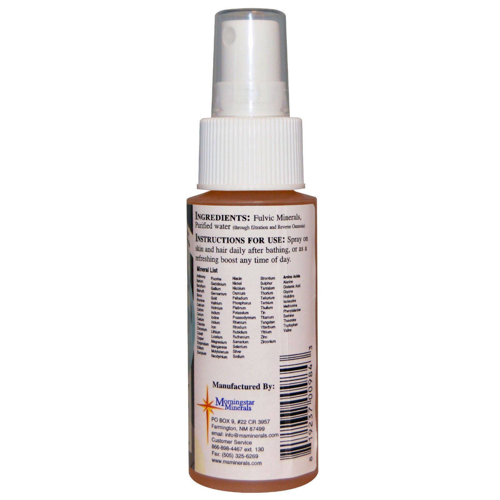 Comprar Morningstar Minerals, Spray Rejuvenescedor para Estimular a Derme, 2 fl oz (59 ml) - Imagem 2