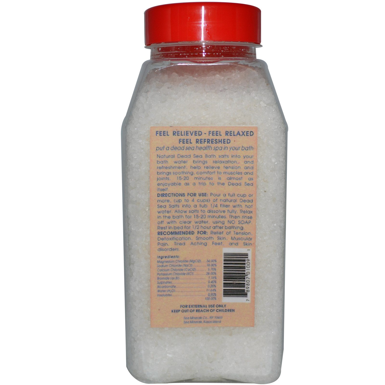 Comprar Sea Minerals, Sal de Banho Mineral, 906 g (2 lbs) - Imagem 2