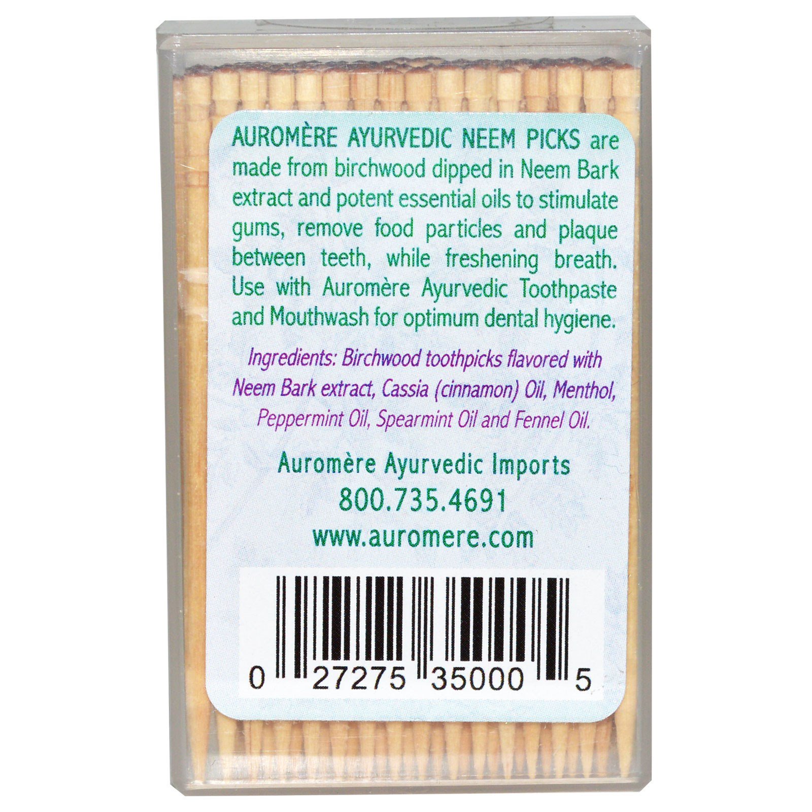 Comprar Auromere, Palitos de dente Ayurvédicos, Palitos Neem 100 palitos - Imagem 2