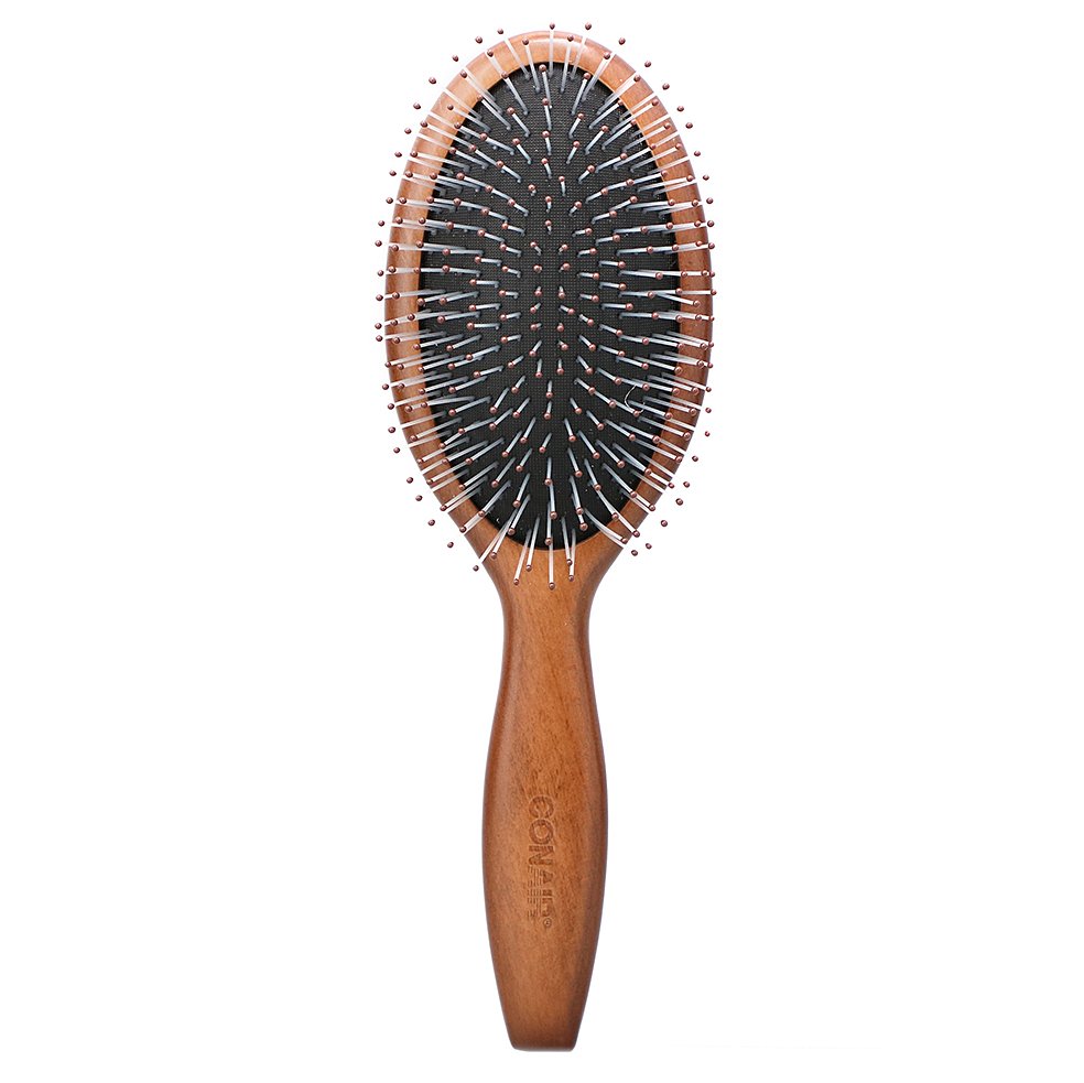 Comprar Conair, Desembaraço profissional, cabelo normal e volumoso, escova de cabelo de madeira com almofada, 1 escova