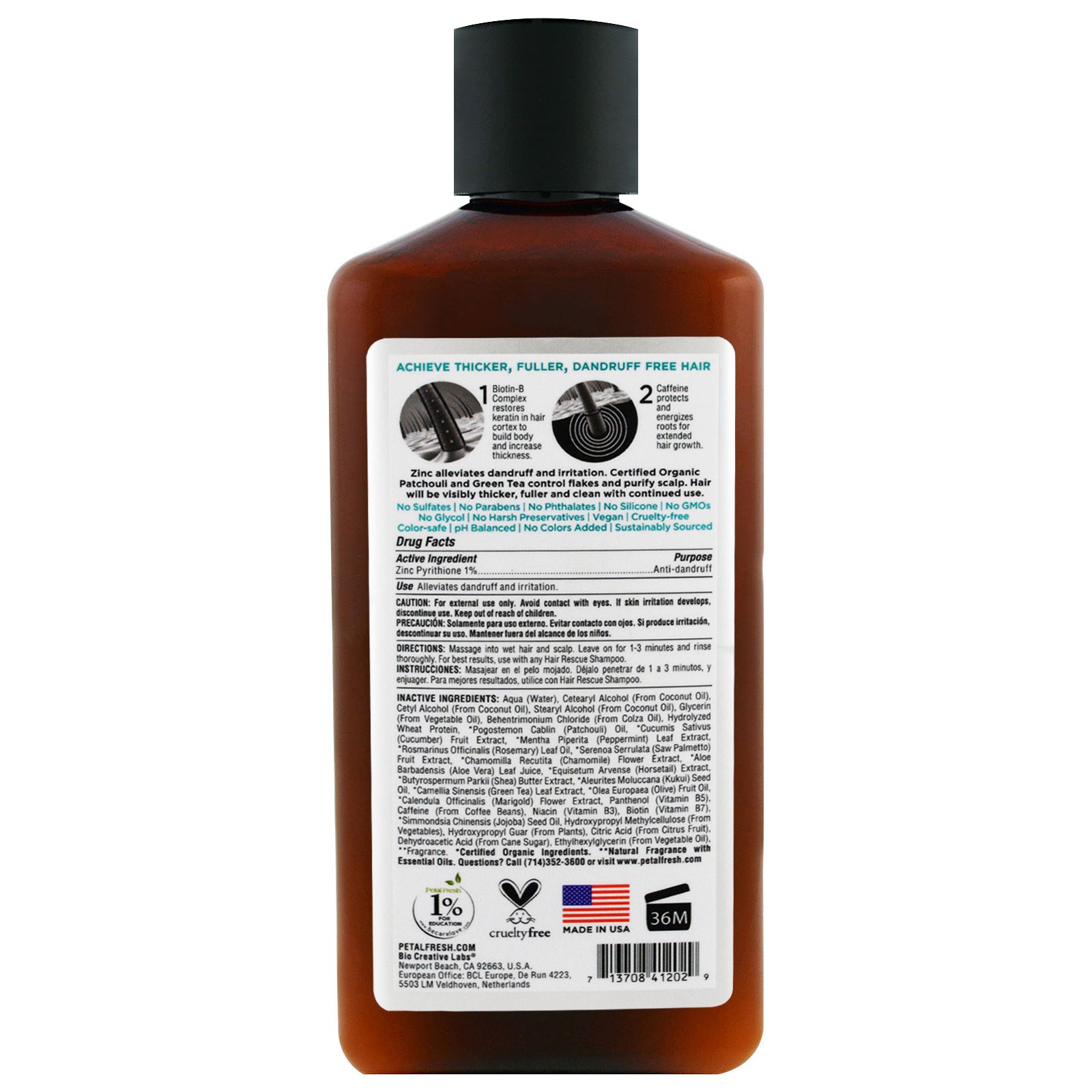 Comprar Petal Fresh, Pure, Recuperação Capilar, Condicionador de Espessamento, Anticaspa, 12 fl oz (355 ml) - Imagem 2