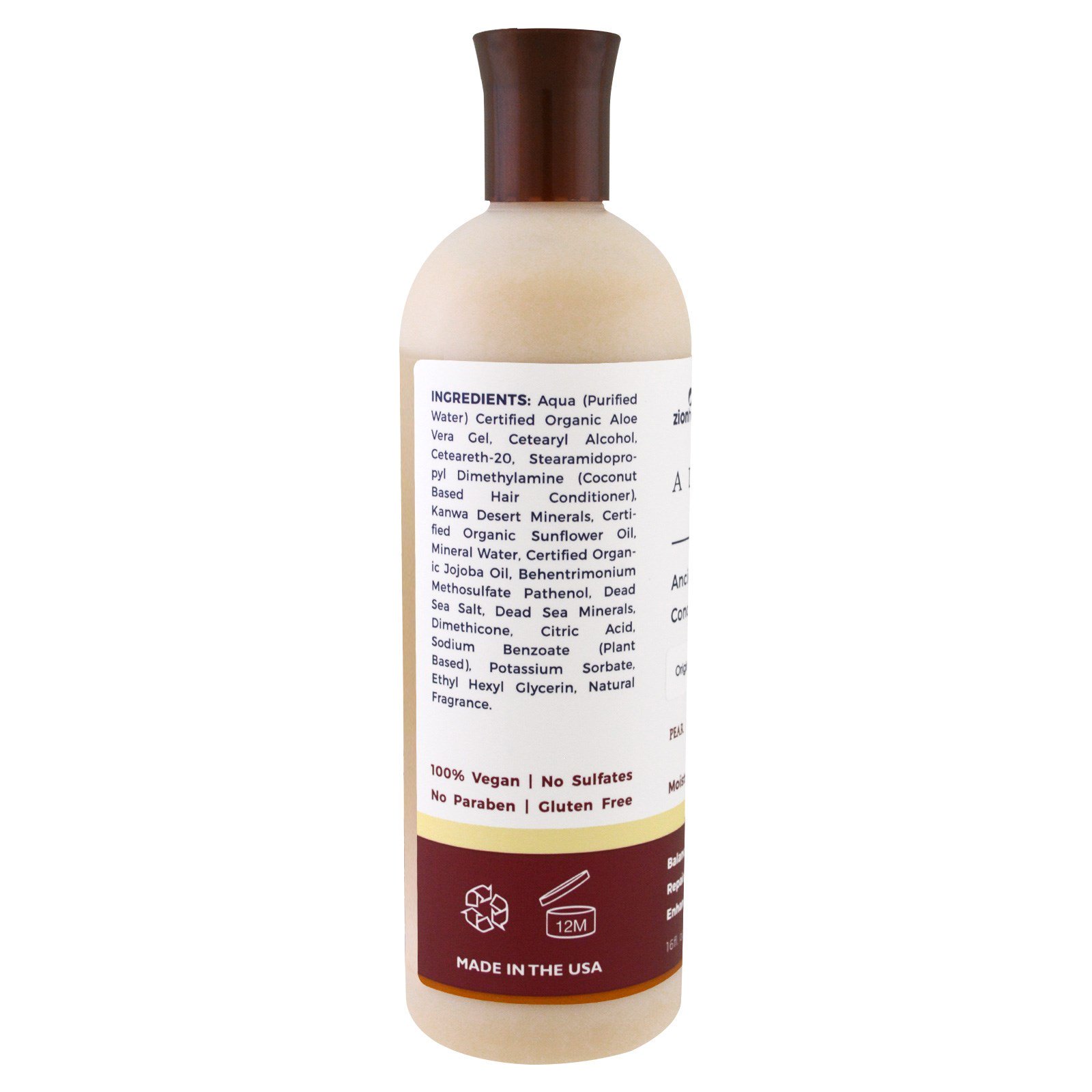 Comprar Zion Health, Adama, Condicionador de Minerais Antigos, Flor de Pereira, 473 ml (16 fl oz) - Imagem 2