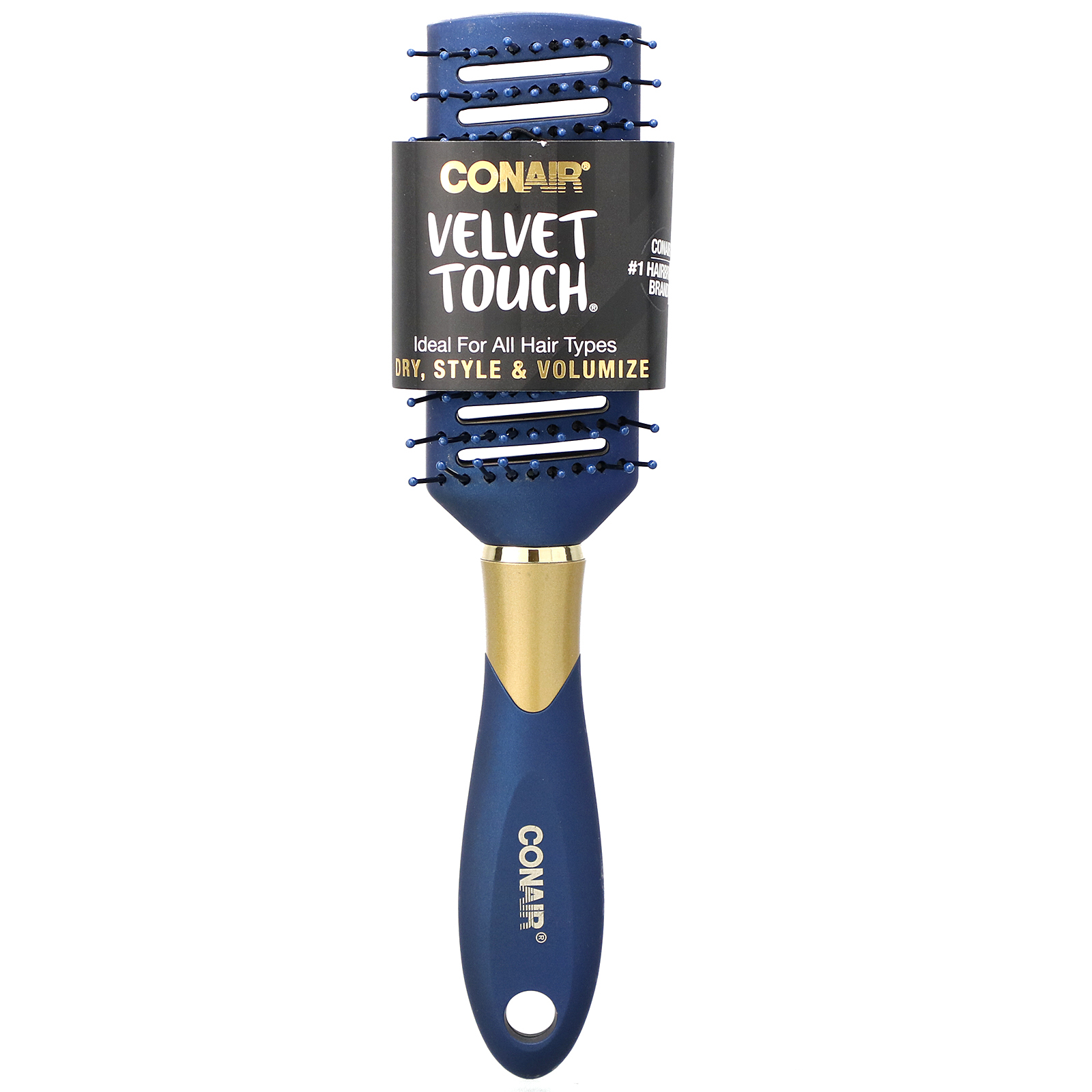Comprar Conair, Velvet Touch, seca, penteia e dá volume, escova vazada, 1 escova - Imagem 2