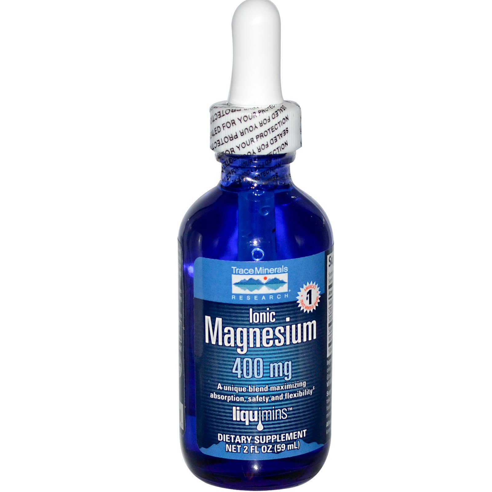 Comprar Trace Minerals Research, Magnésio Iônico, 400 mg, 59 ml (2 fl oz)