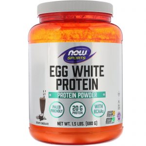 Comprar Now Foods, Eggwhite Protein, Creamy Chocolate, 1.5 lbs (680 g)