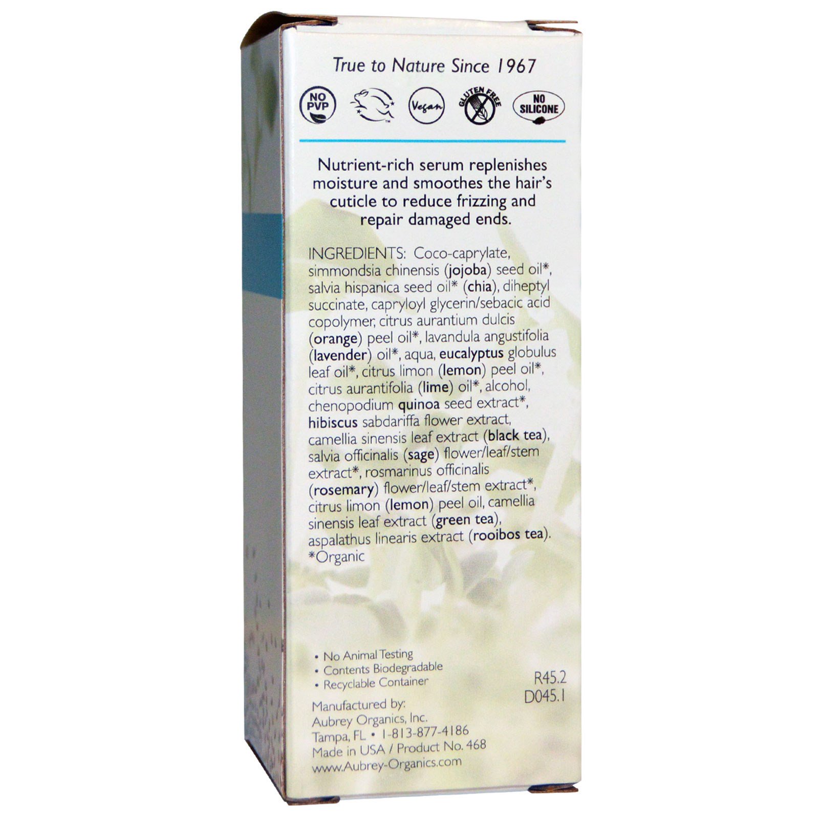 Comprar Aubrey Organics, Chia Serum, Frizz Control, 1.7 fl oz (50 ml) - Imagem 2