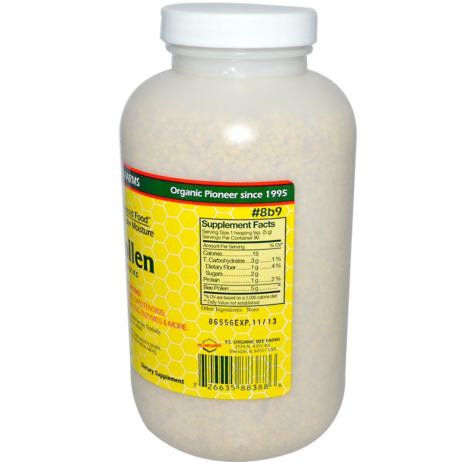 Comprar Y.S. Eco Bee Farms, Pólen de Abelhas, Grânulos Inteiros, 453 g (16,0 oz) - Imagem 2
