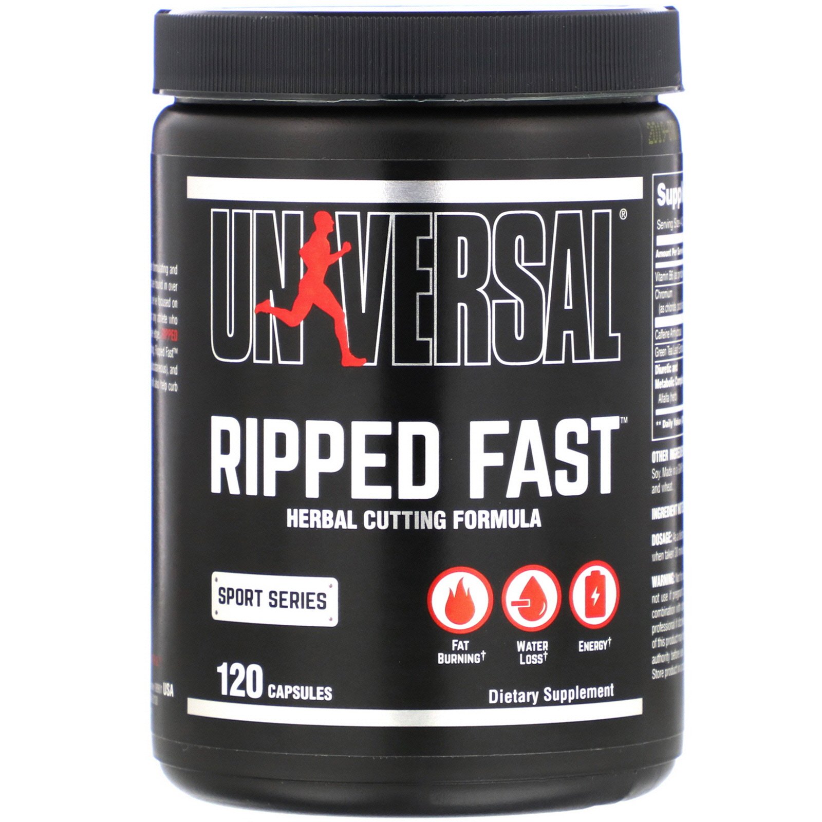 Comprar Universal Nutrition, Ripped Fast, Herbal Cutting Formula, 120 Cápsulas