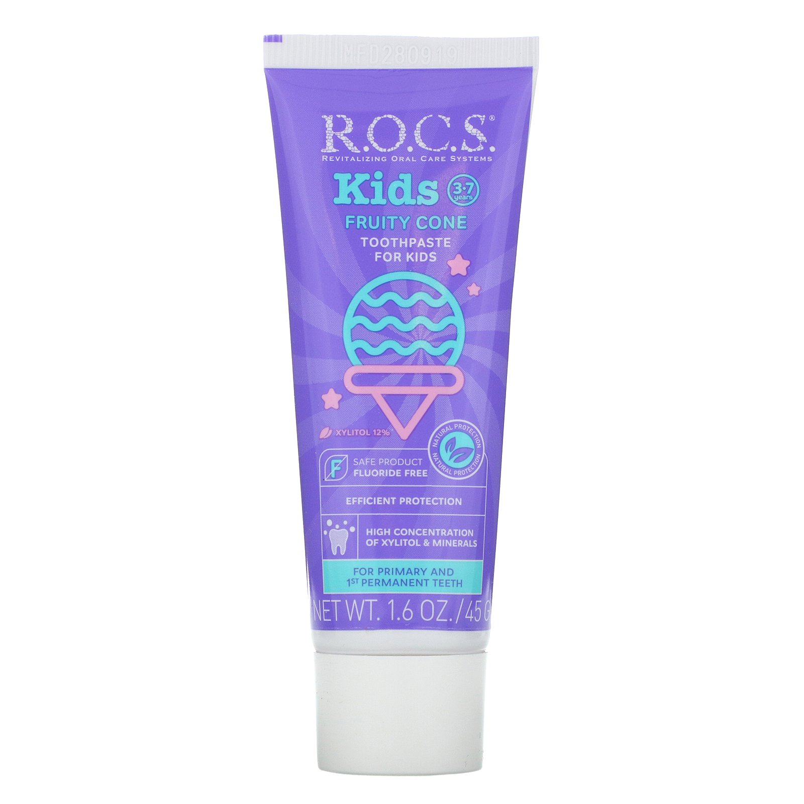Comprar R.O.C.S. , Kids, Fruity Cone Toothpaste, 3-7 Years, 1.6 oz (45 g)