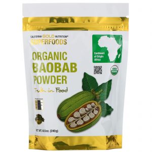 Comprar California Gold Nutrition, Superfoods, Baobá Orgânica em Pó, 8,5 oz (240 g)