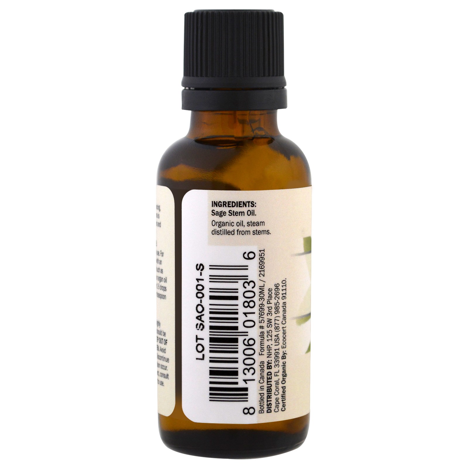 Comprar Dr. Mercola, Óleo Essencial Orgânico, Sálvia, 30 ml (1 oz) - Imagem 2