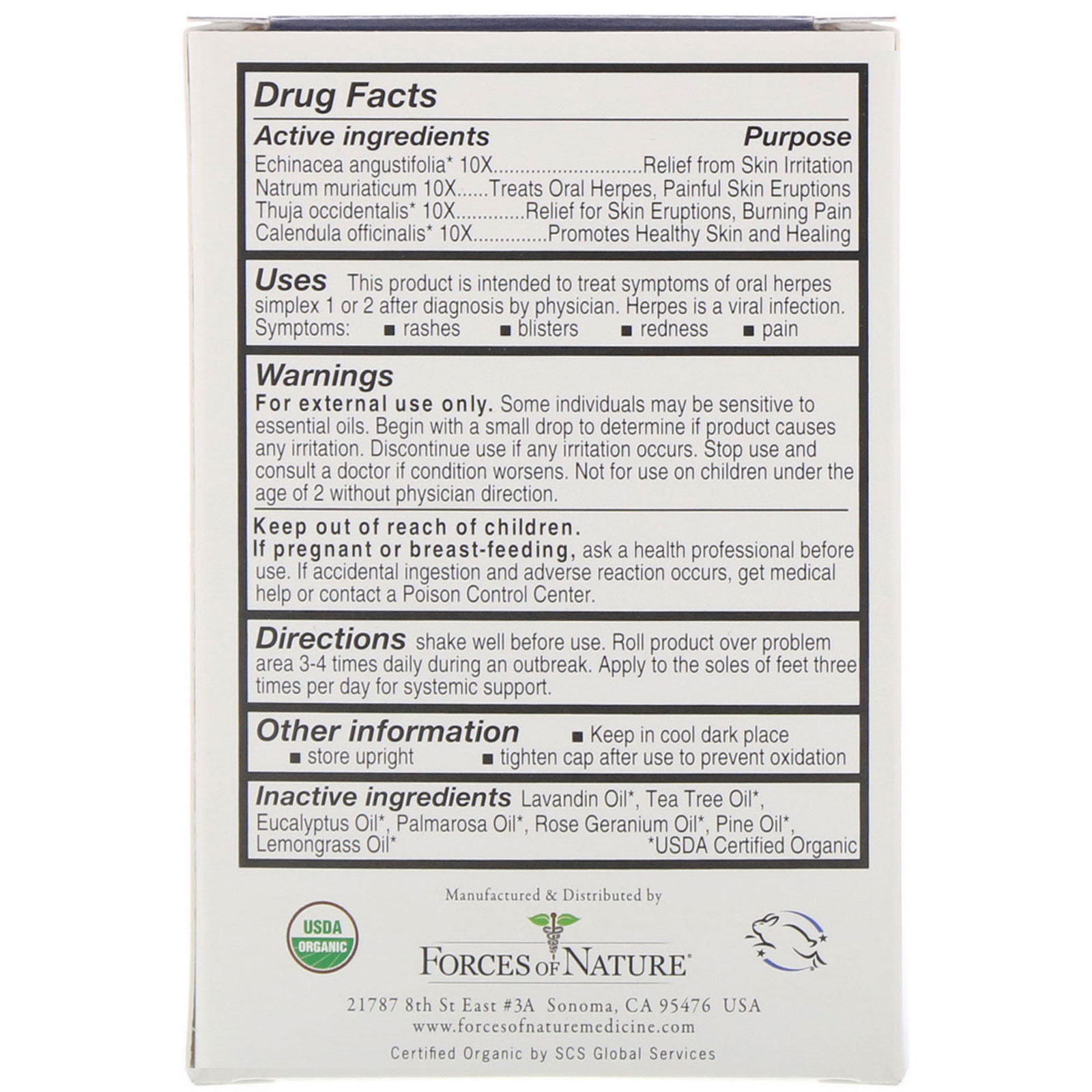 Comprar Forces of Nature, Controle de H-Balm, Força Extra, Roll-on, 4 ml (0,14 oz) - Imagem 2