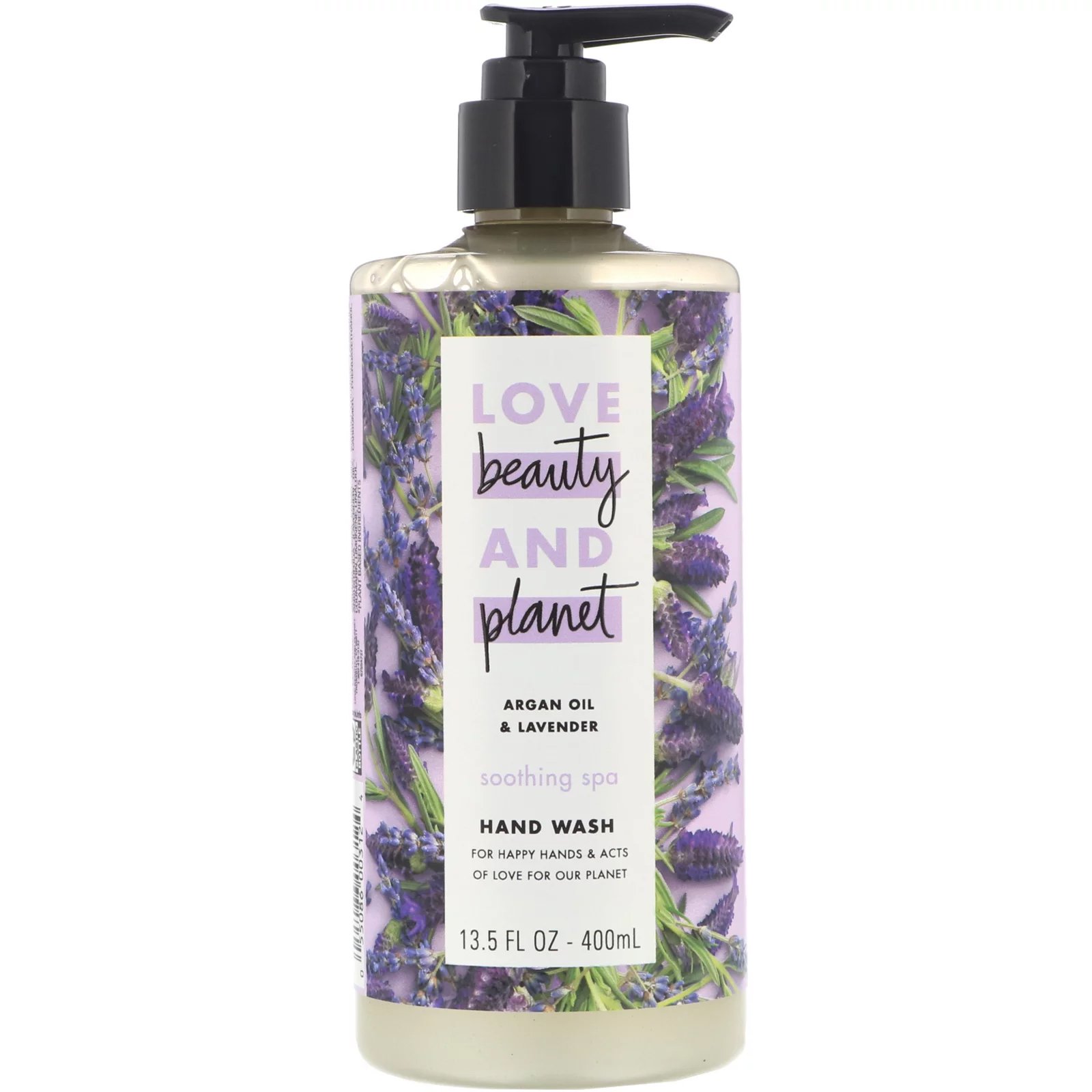 Comprar Love Beauty and Planet, Sabonete para mãos Spa calmante, óleo de argan e lavanda, 400 ml