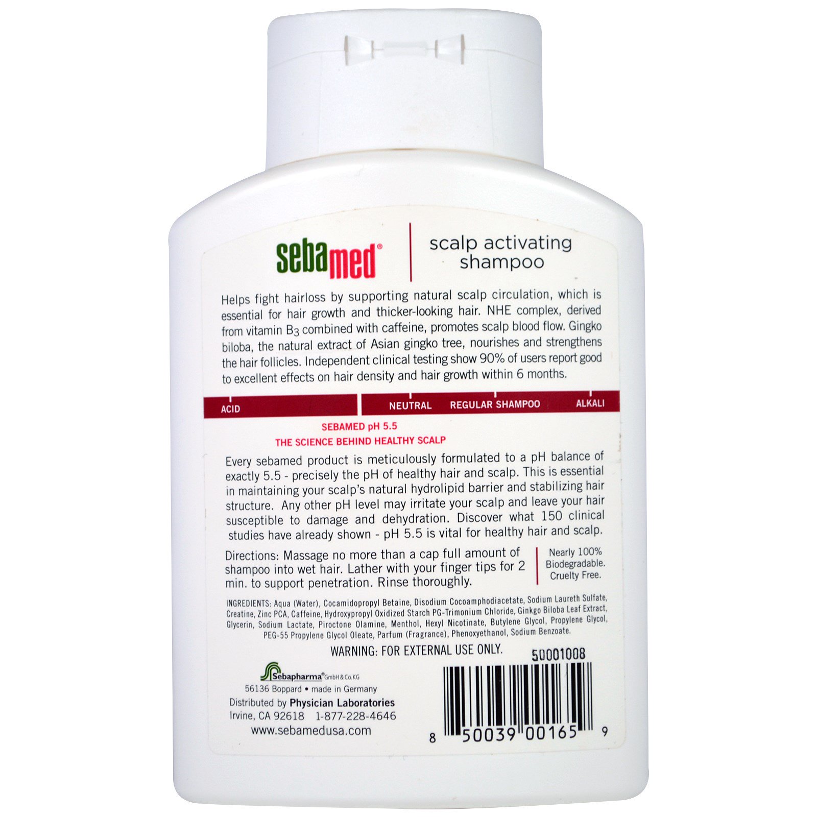 Comprar Sebamed USA, Shampoo Estimulante do Couro Cabeludo, Para Cabelos Enfraquecidos, 200ml - Imagem 2