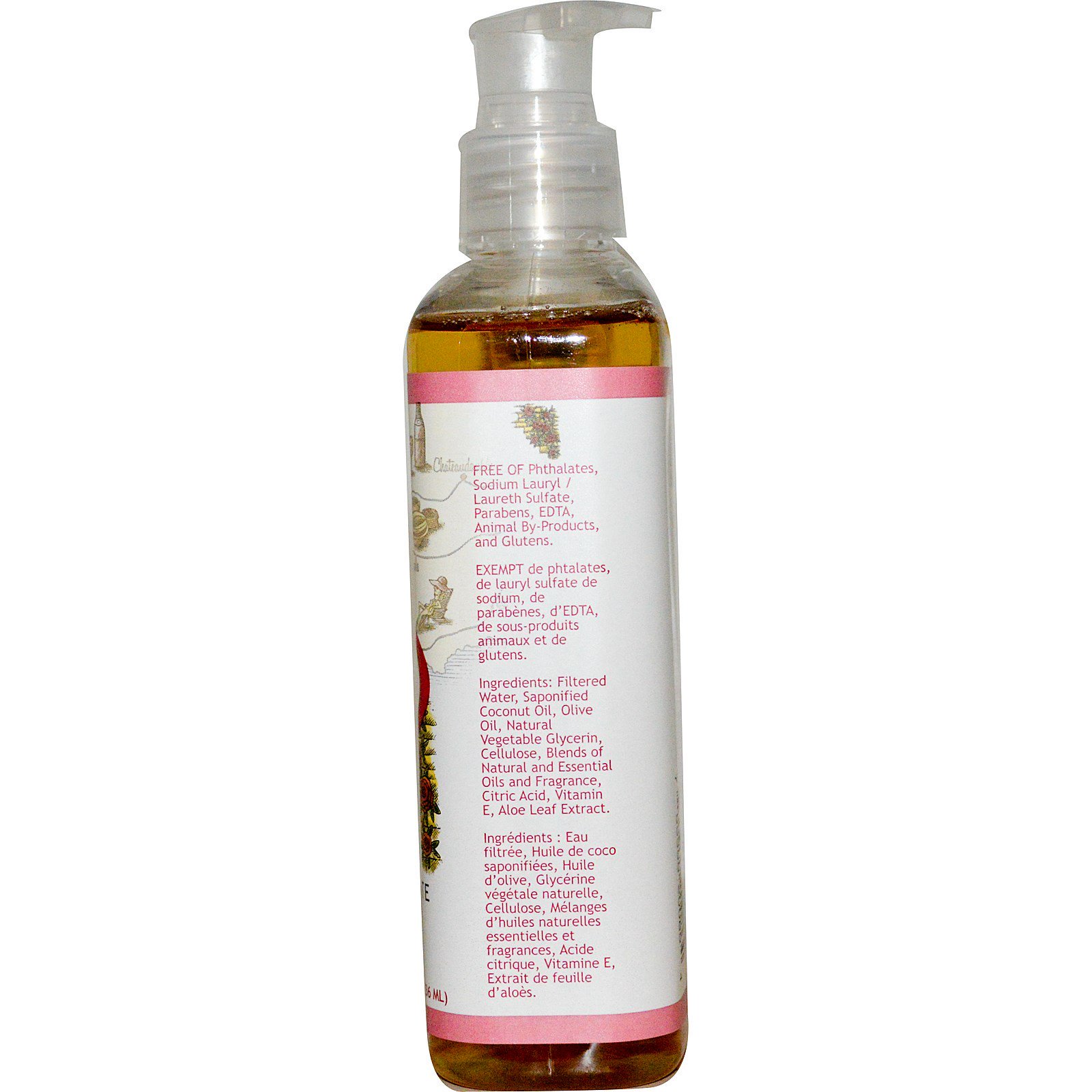 Comprar South of France, Sabonete de Mão com Aloé Vera Macio, Rosa Silvestre, 8 oz (236 ml) - Imagem 2