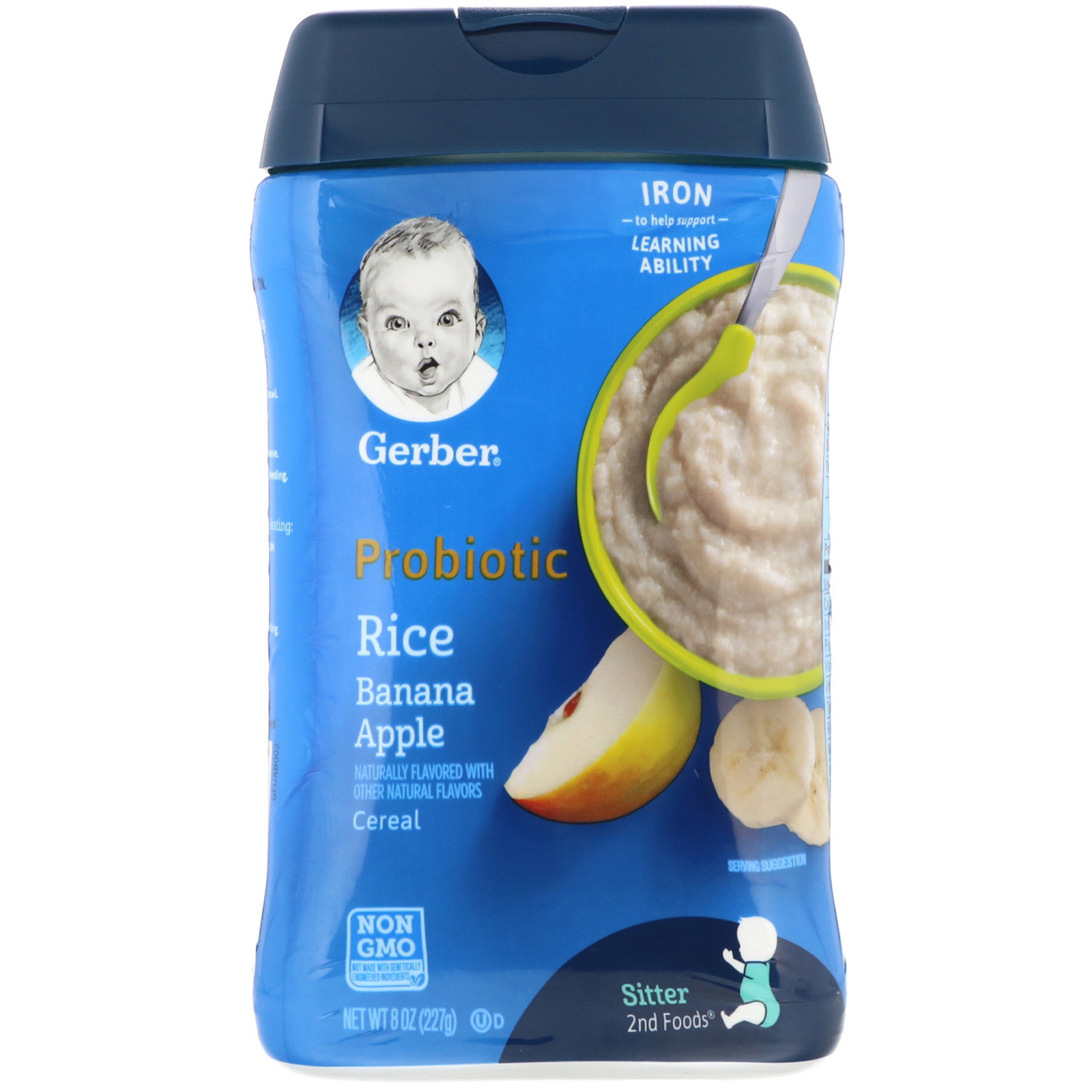 Comprar Gerber, Probiotic Rice Cereal, Banana Apple, 8 oz (227 g)