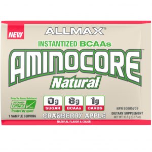 Comprar ALLMAX Nutrition, AMINOCORE Natural, Instantized BCAAs, Cranberry Apple, 10.5 g (0.37 oz)