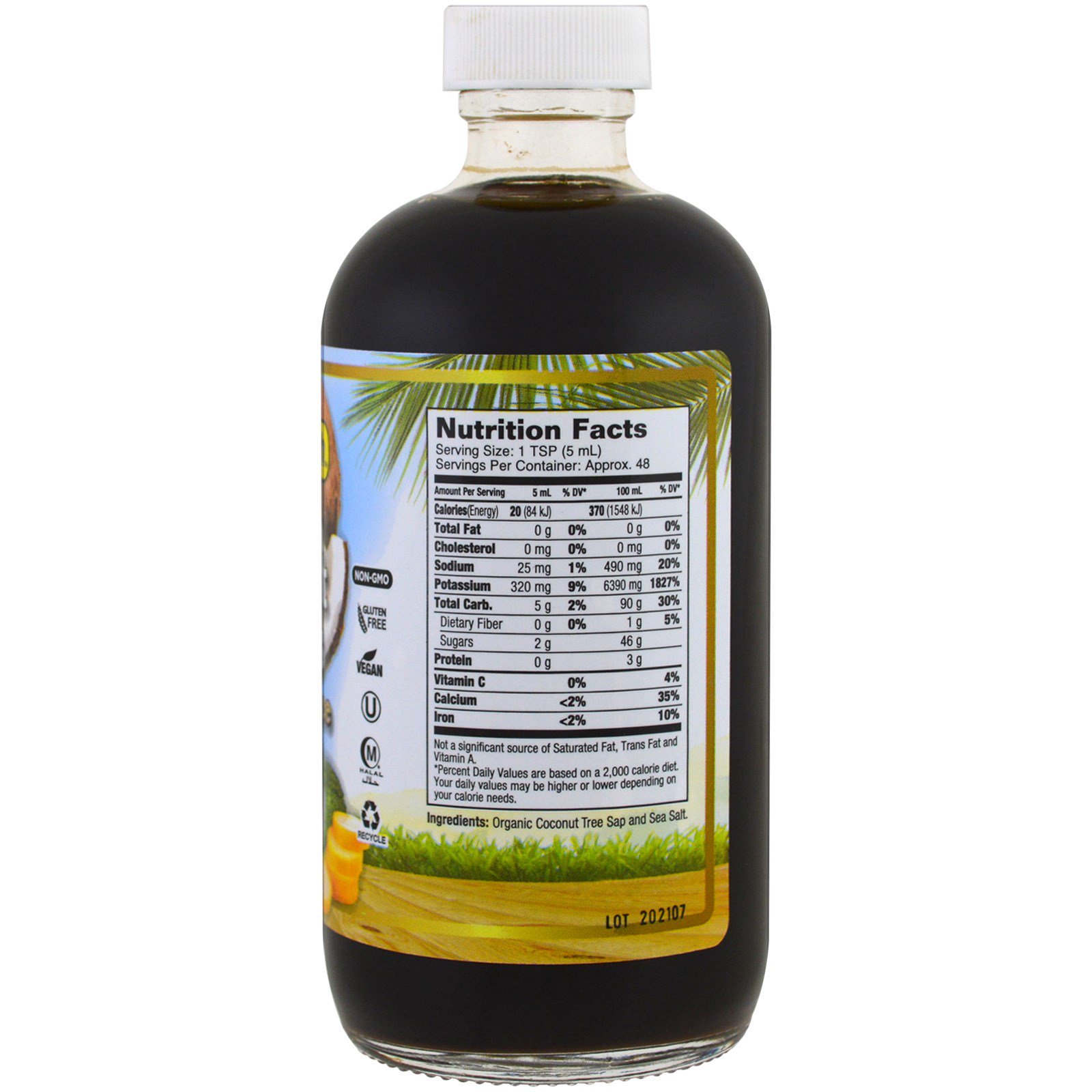 Comprar Dynamic Health Laboratories, Organic Coconut Aminos, Molho, 237 ml (8 fl oz) - Imagem 2