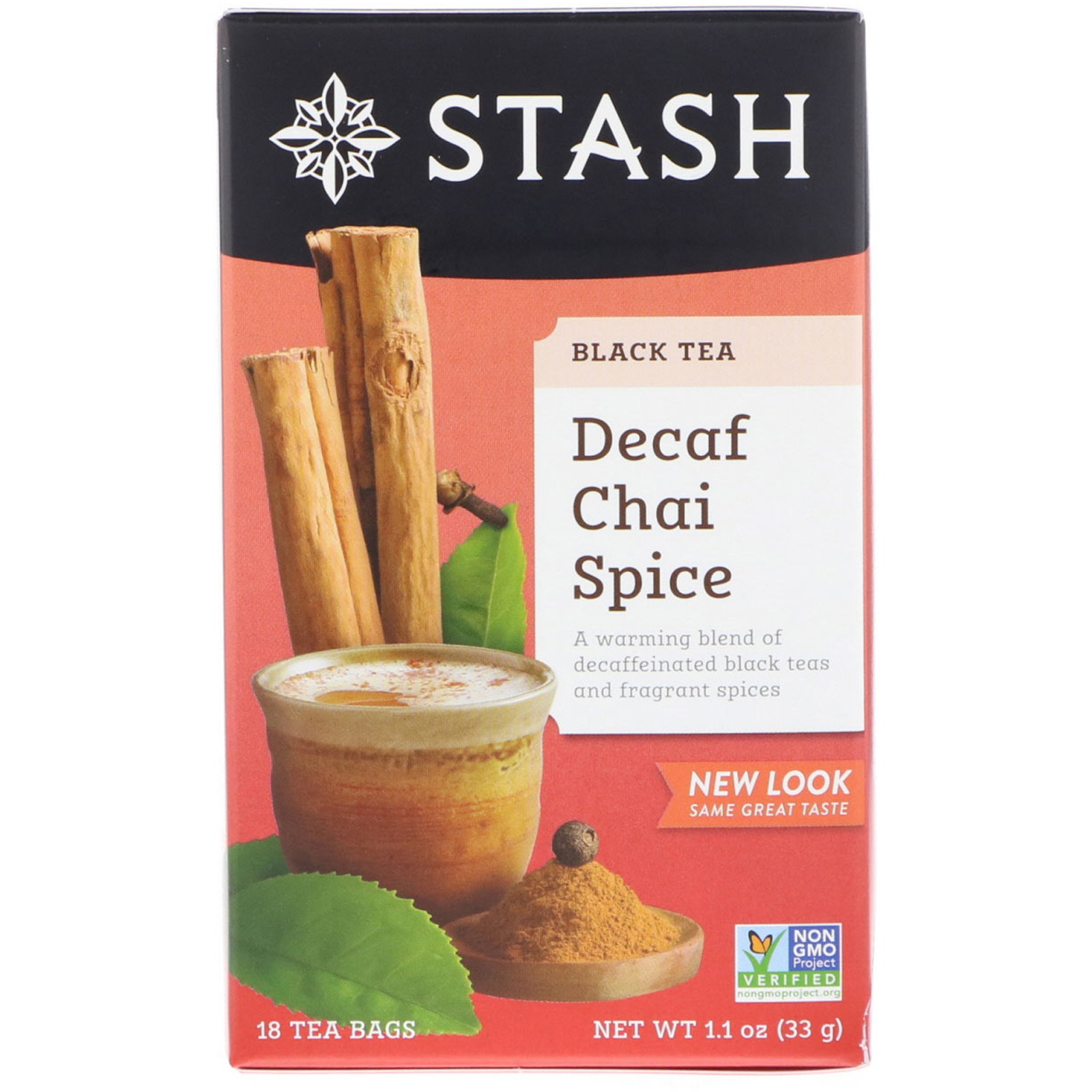 Comprar Stash Tea, Black Tea, Decaf Chai Spice, 18 Tea Bags, 1.1 oz (33 g)