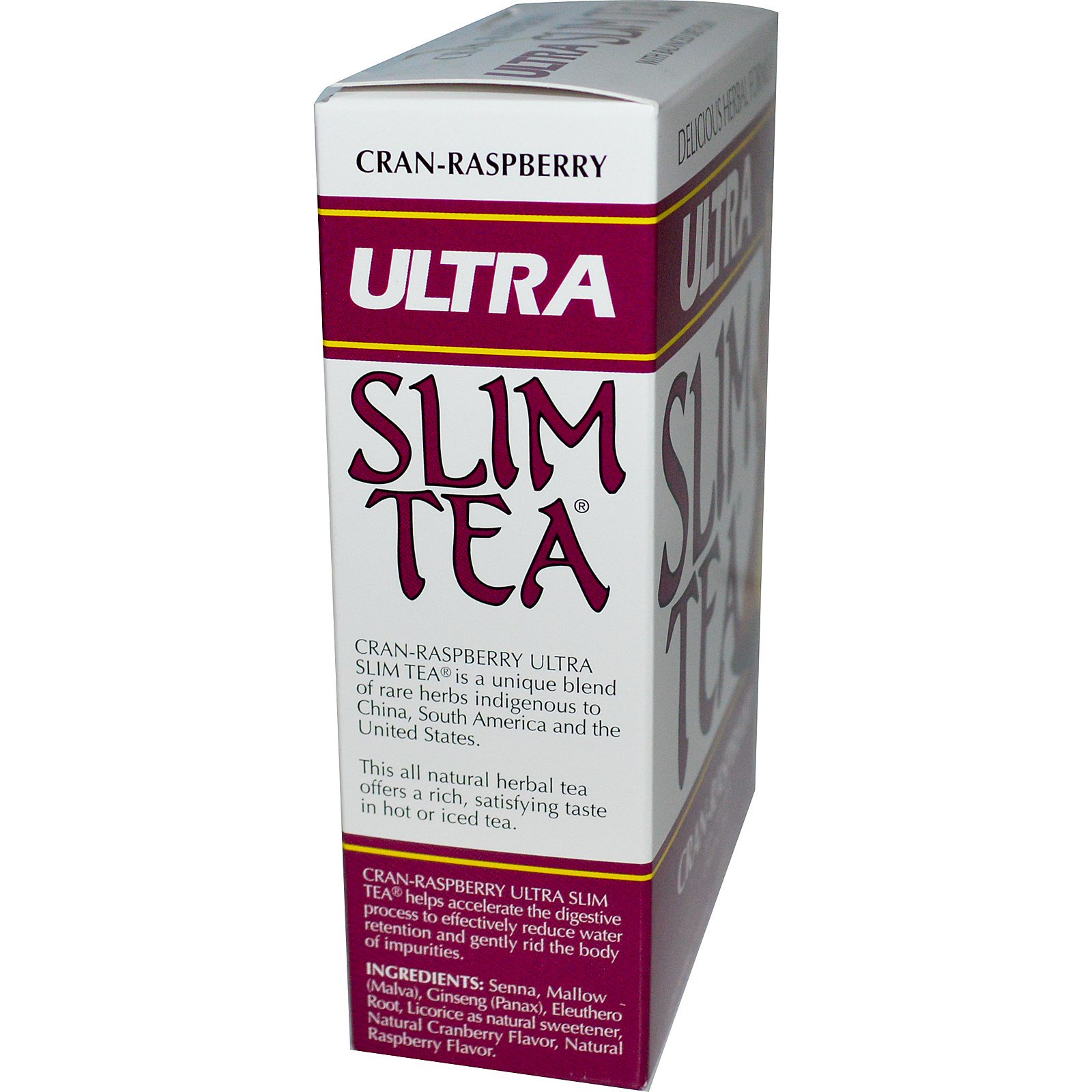 Comprar Hobe Labs, Ultra Slim Tea, Arando e Framboesa, Sem Cafeína, 24 Saquinhos de Chá com Ervas, 1,69 oz (48 g) - Imagem 2