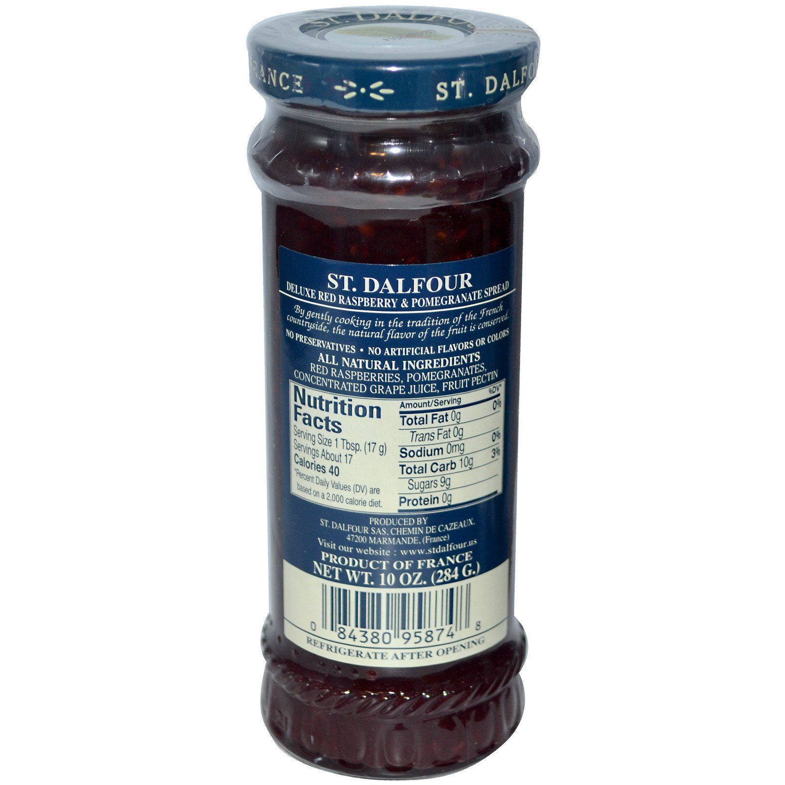Comprar St. Dalfour, Framboesa Vermelha e Romã, Pasta Deluxe de Framboesa Vermelha e Romã, 10 oz (284 g) - Imagem 2