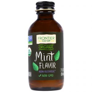 Comprar Frontier Natural Products, Essência de Menta Orgânica, Não Alcoólica, 2 onças fluidas (59 mL)