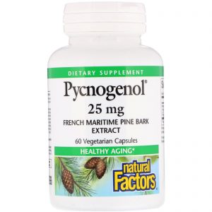 Comprar Natural Factors, Pycnogenol, 25 mg, 60 cápsulas