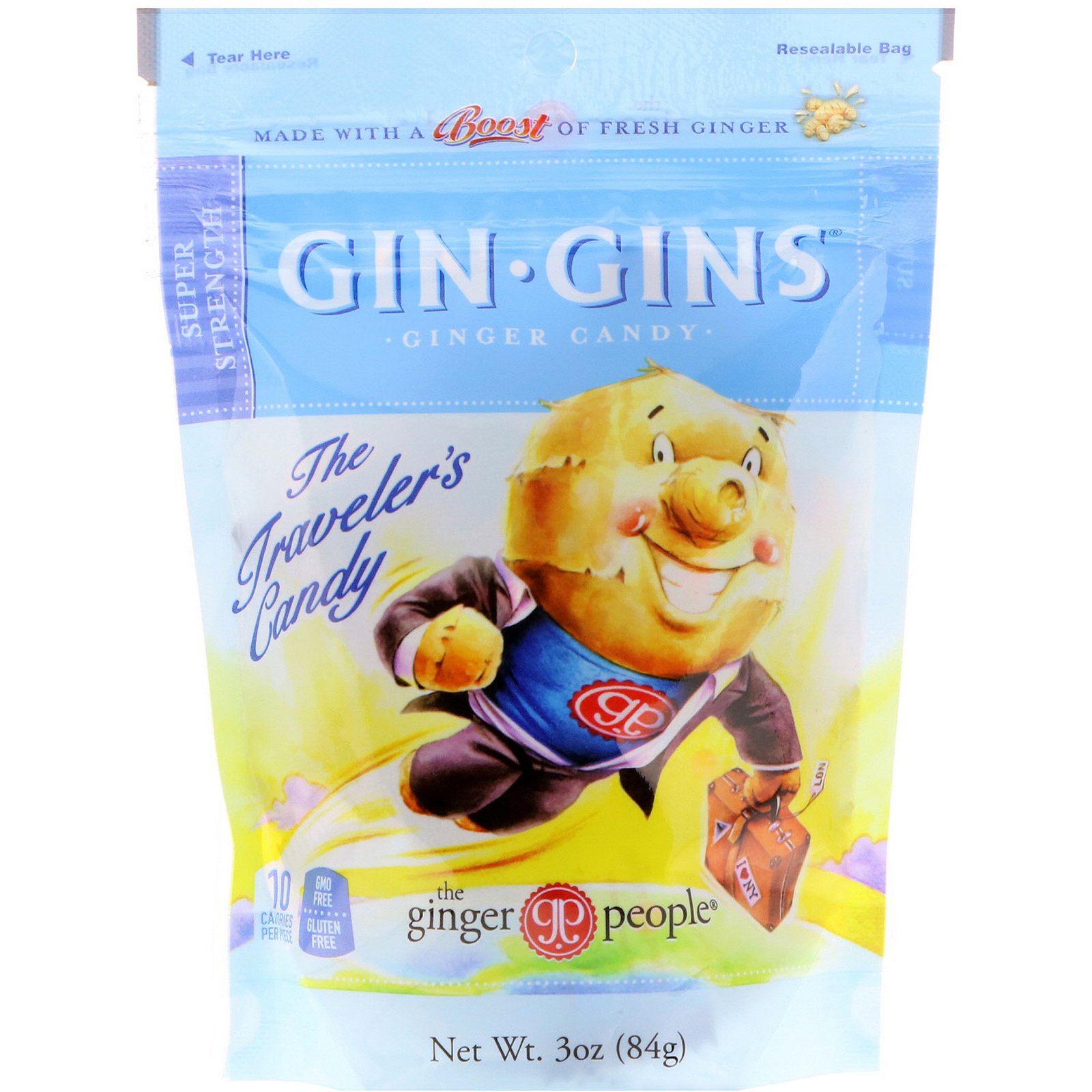 Comprar The Ginger People, Gin Gins, Bala de Gengibre, Extraforte, 3 oz (84 g)