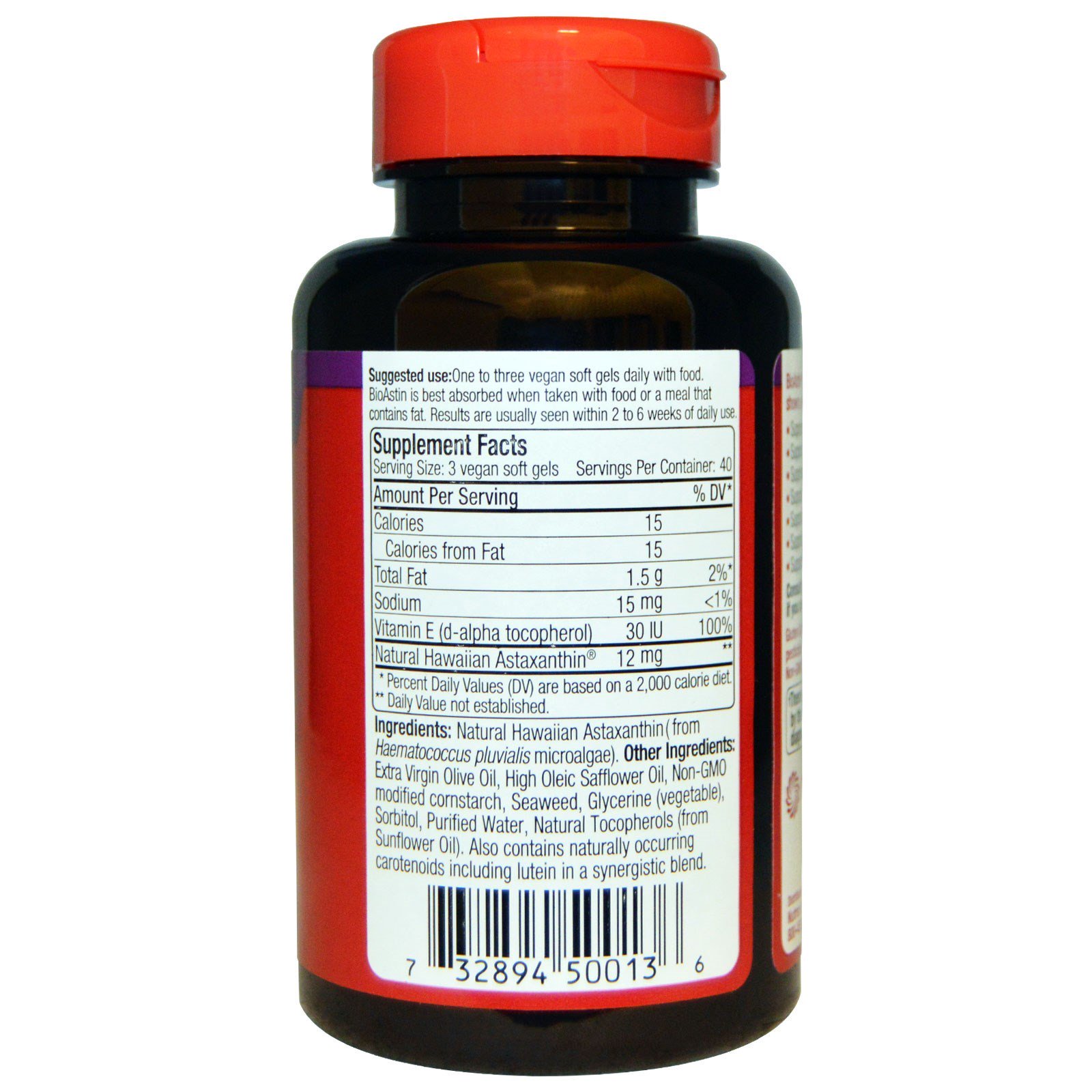 Comprar Nutrex Hawaii, BioAstin, 4 mg, 120 Cápsulas Softgel Veganas - Imagem 2