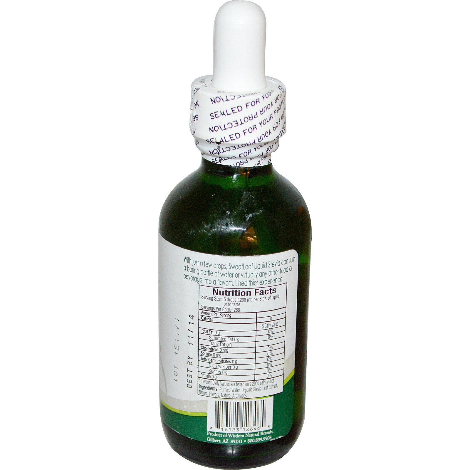 Comprar Wisdom Natural, Adoçante Doce Folha de Estévia, Adoçante Líquido, Coco, 2 fl oz (60 ml) - Imagem 2