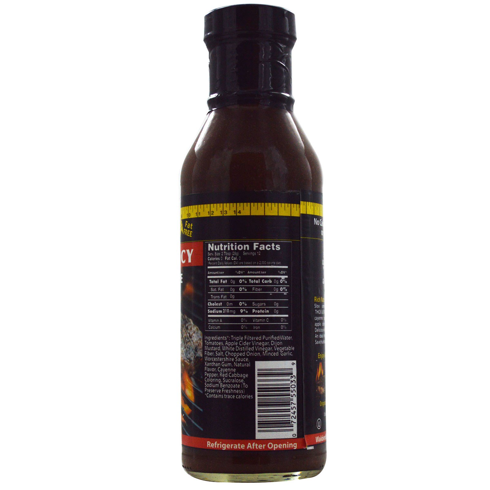 Comprar Walden Farms, Molho de churrasco Espesso e Apimentado, 12 oz (340 g) - Imagem 2