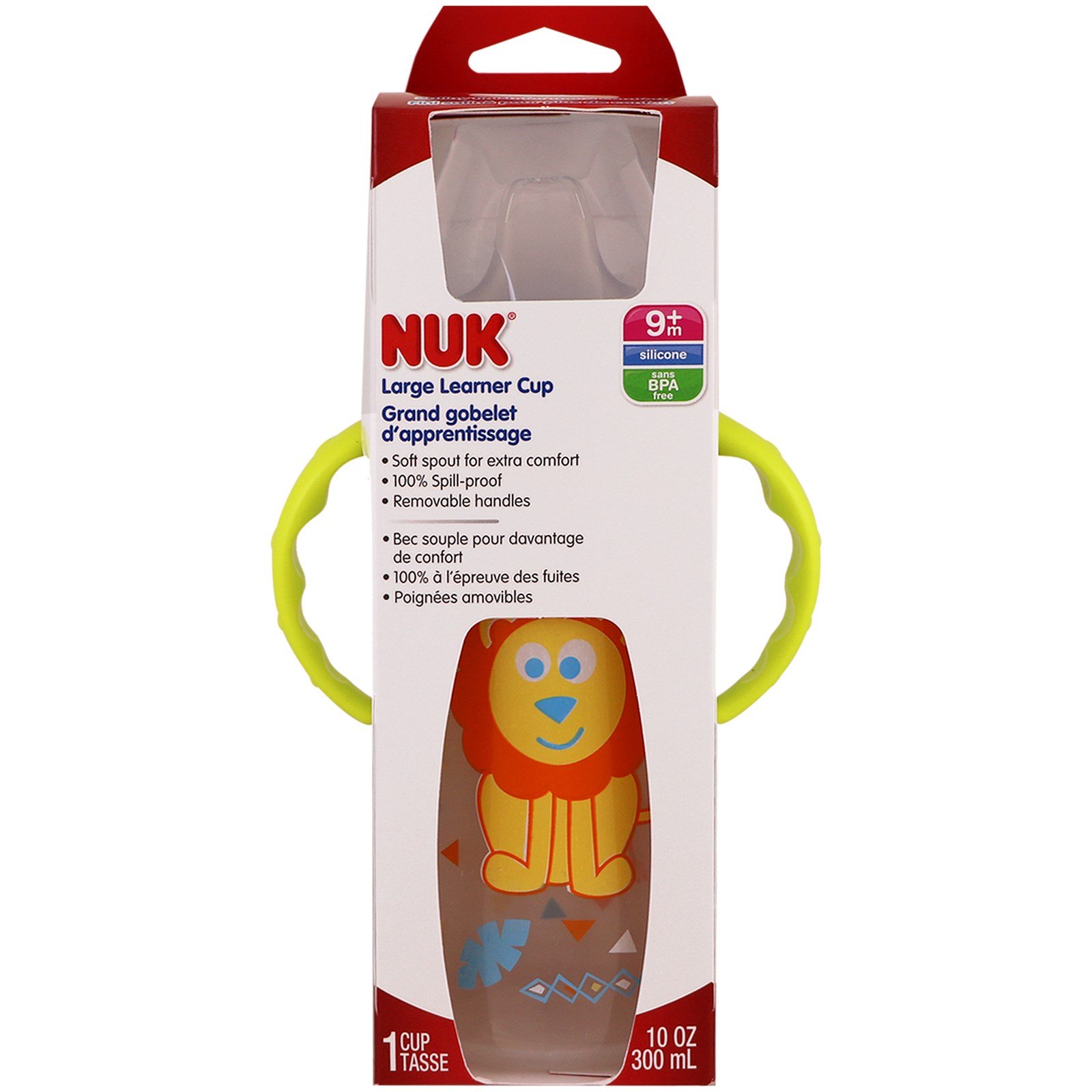 Comprar NUK, Large Learner Cup, 9+ Months, Boy, 1 Cup, 10 oz (300 ml) - Imagem 2