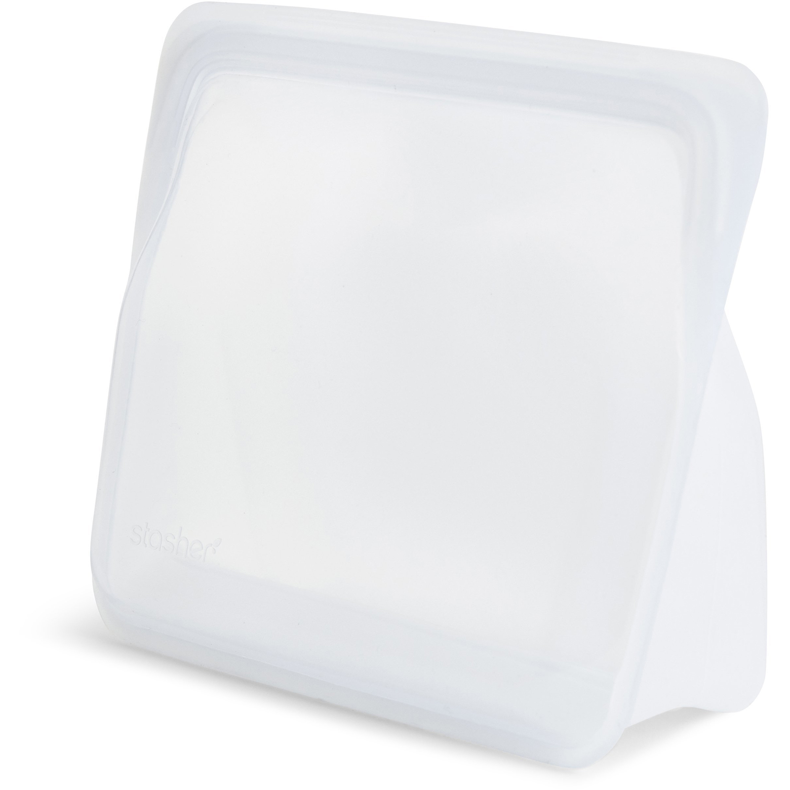 Comprar Stasher, Reusable Silicone Food Bag, Stand Up Bag, Clear, 56 fl. oz. (128 g) - Imagem 3