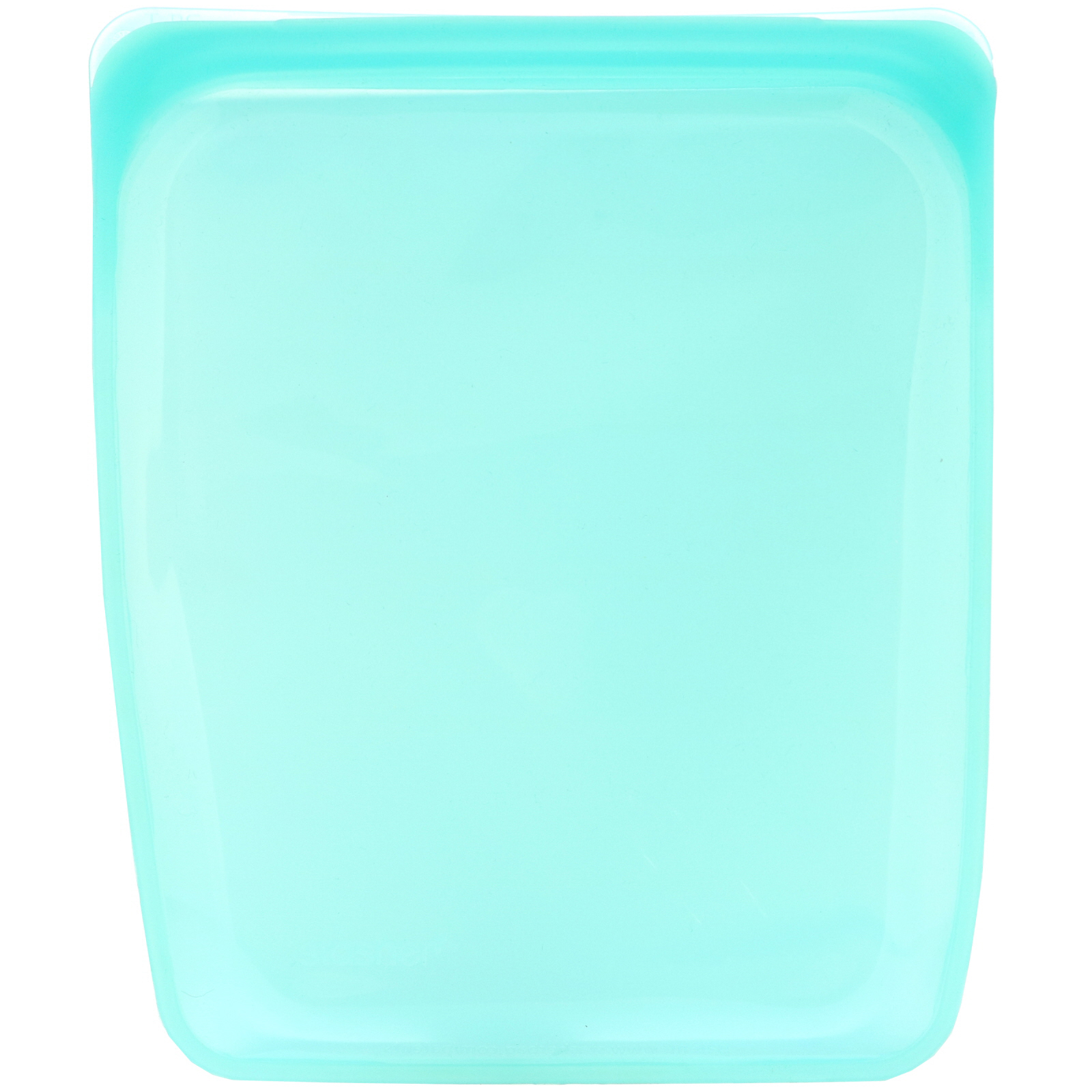 Comprar Stasher, Embalagem Reutilizável de Silicone para Alimentos, Embalagem de Meio Galão, Aqua, 1,92 l (64,2 fl oz) - Imagem 3