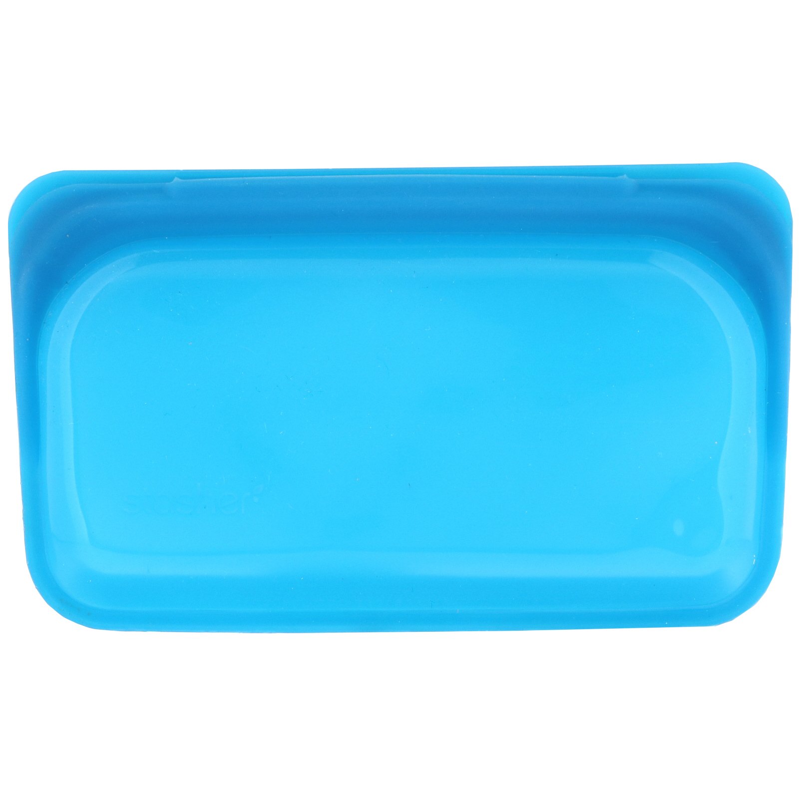Comprar Stasher, Embalagem Reutilizável de Silicone para Alimentos, Tamanho Lanche Pequeno, Azul, 293,5 ml (9,9 fl oz) - Imagem 3