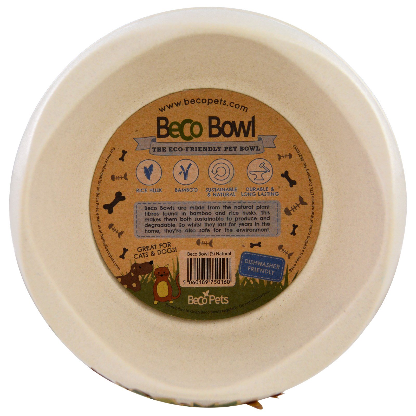 Comprar Beco Pets, Tigela Ecológica para Animais, Natural, Pequena, 1 Tigela - Imagem 2