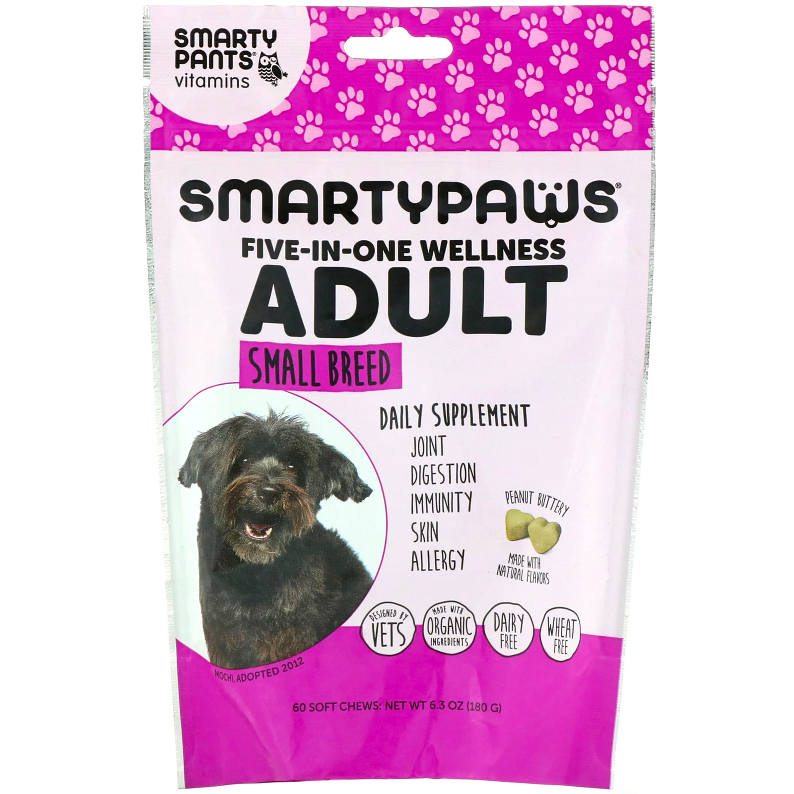 Comprar SmartyPants, SmartyPaws, Bem-estar Cinco-em-um, Adulto, Raça Pequena, 60 Gomas Mastigáveis