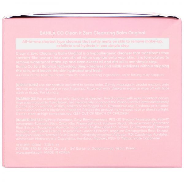Comprar Banila Co., Clean It Zero, Loção de Limpeza, Original, 100 ml (3,38 fl oz) - Imagem 4