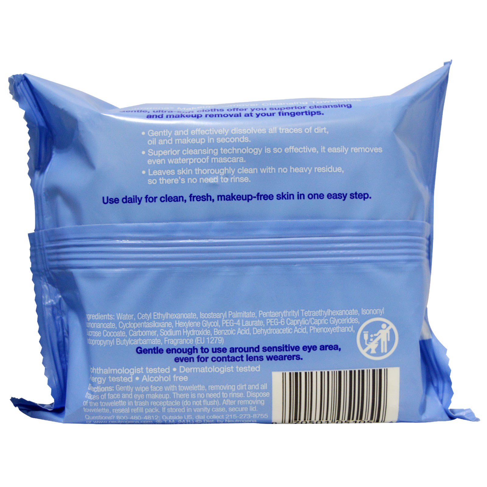 Comprar Neutrogena, Lenços de Limpeza para Remoção de Maquiagem, 25 Lenços Umedecidos - Imagem 2