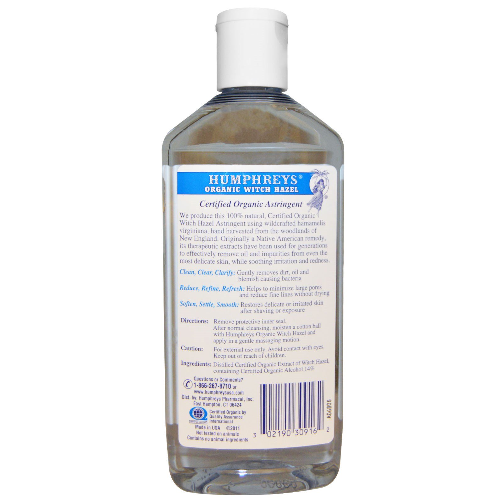 Comprar Humphrey's, Certificado como Orgânico, Witch Hazel, 16 fl oz (473 ml) - Imagem 2