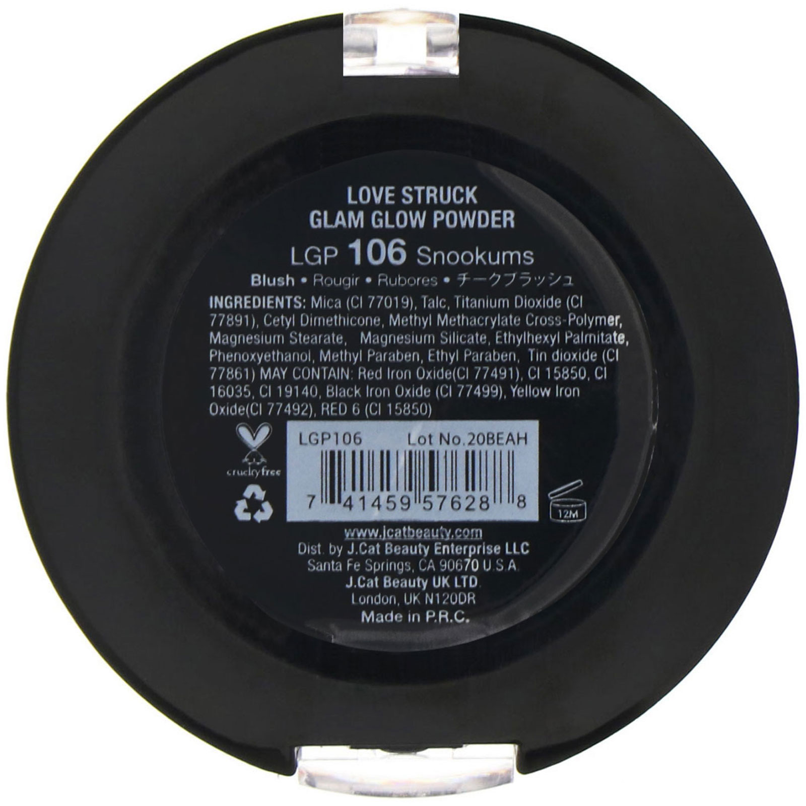 Comprar J.Cat Beauty, Love Struck, blush + bronzeador, LGP106 Snookums, 7,5 g - Imagem 3