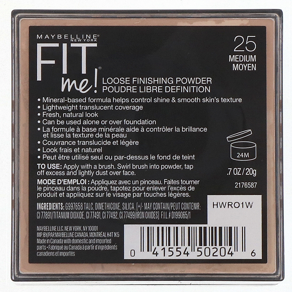 Comprar Maybelline, Fit Me, pó solto para finalização, 25 Medium, 20 g - Imagem 3