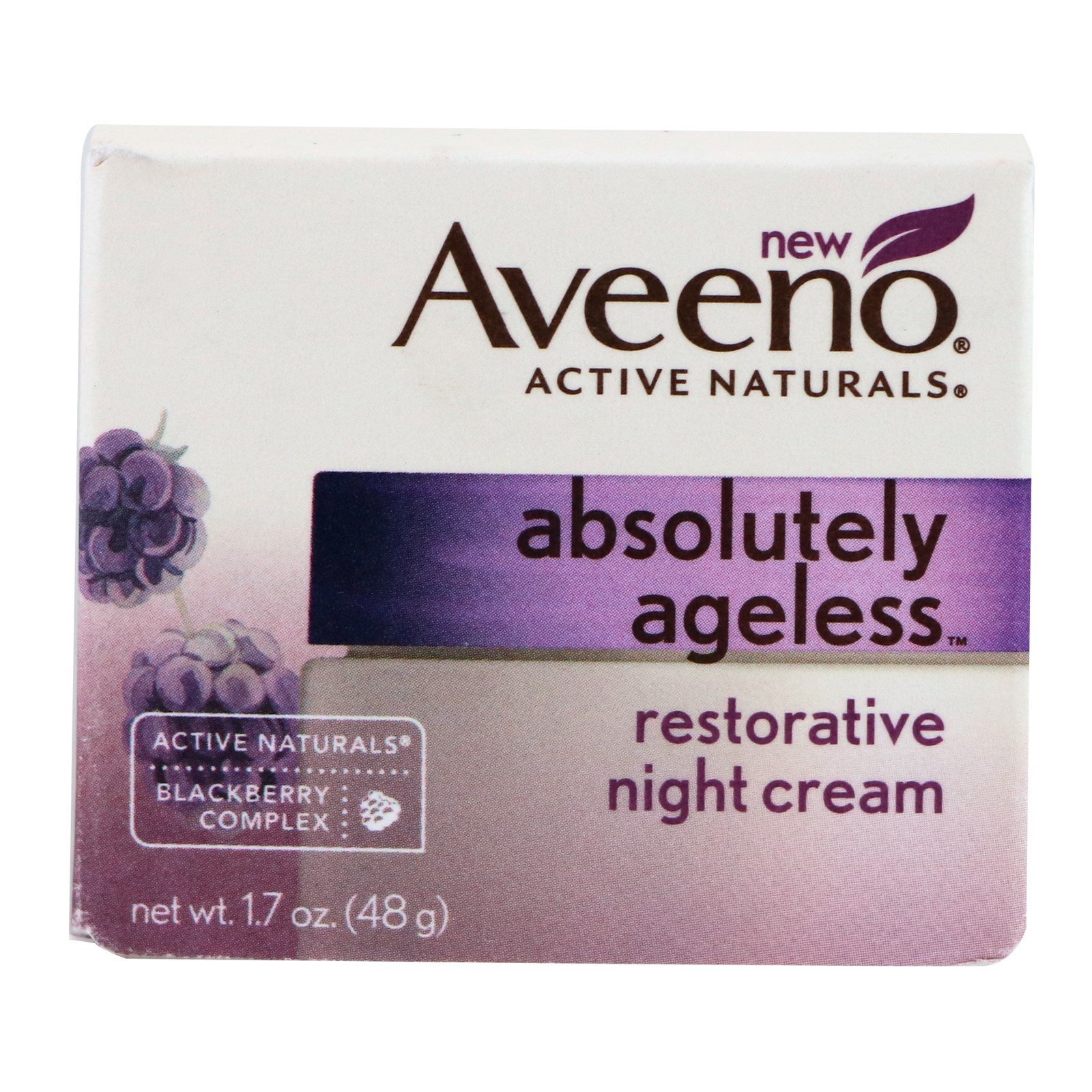 Comprar Aveeno, Absolutamente sem envelhecimento, Creme restaurador noturno, 1,7 oz (48 g) - Imagem 2
