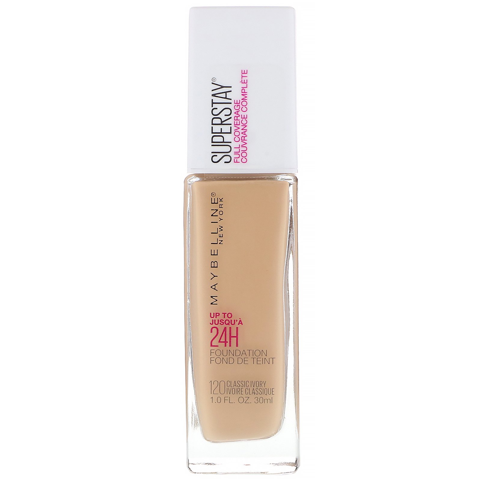 Comprar Maybelline, Super Stay, base de cobertura total, 120 Classic Ivory, 30 ml