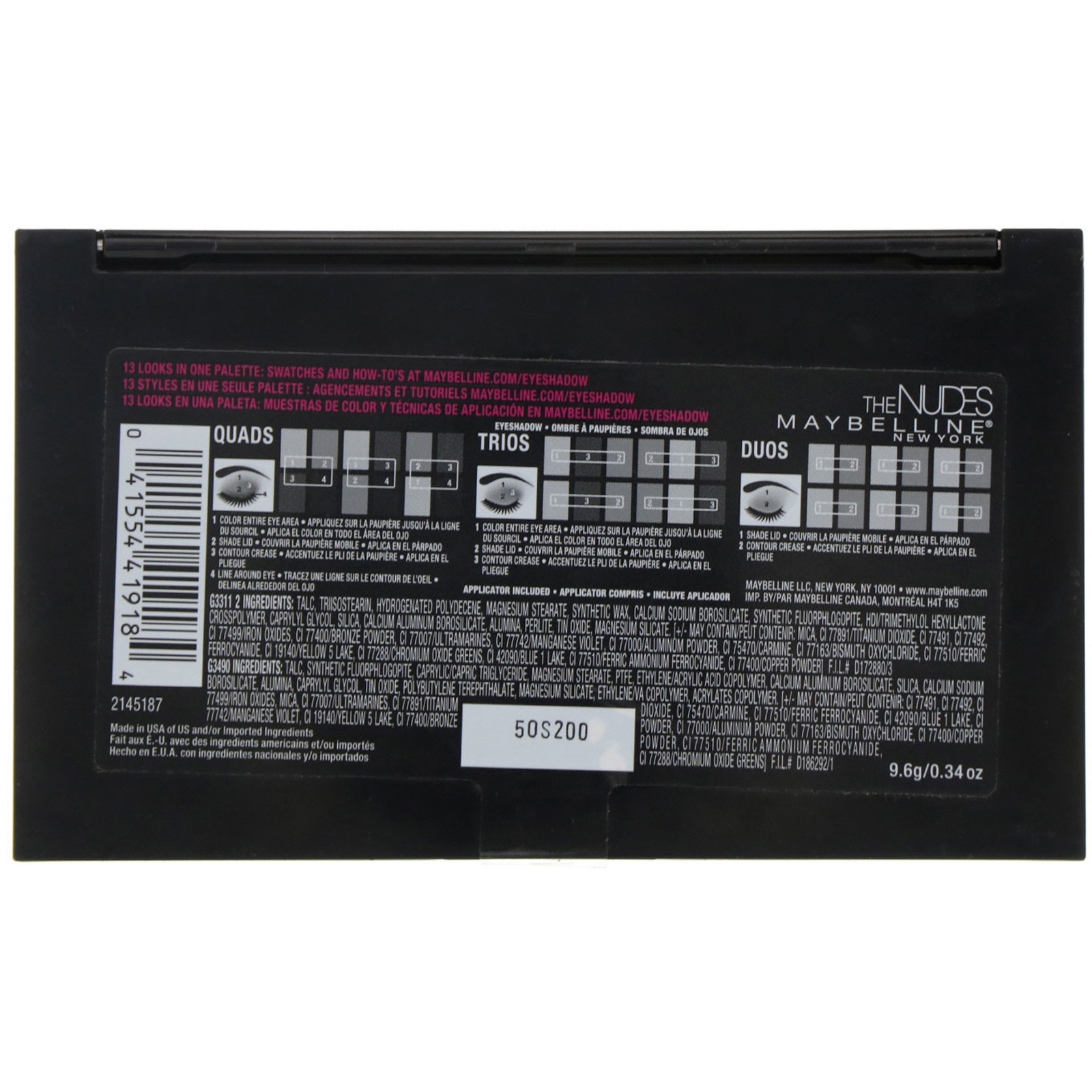 Comprar Maybelline, Paleta de sombras Nudes 9,6 g - Imagem 3
