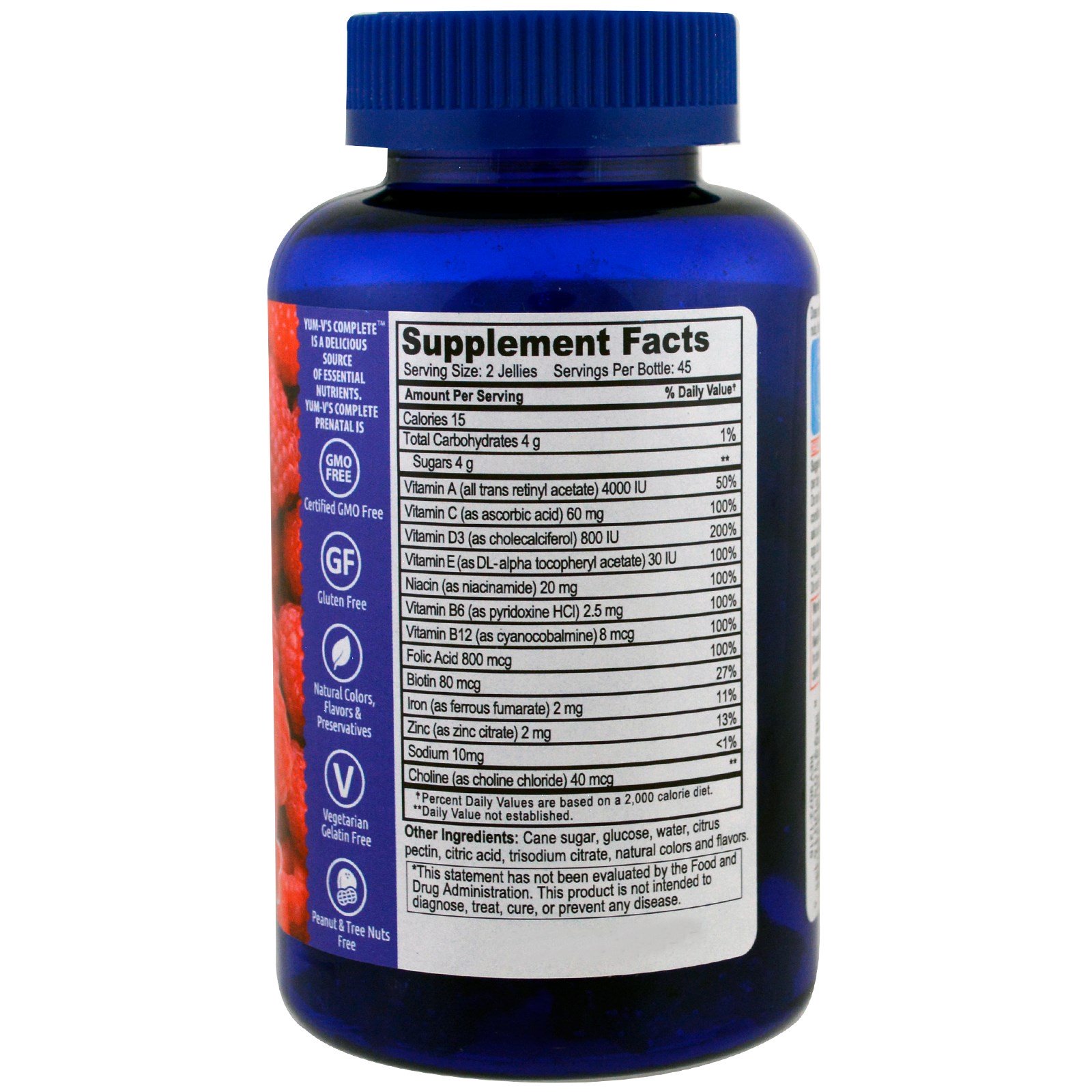 Comprar YumV's, Multivitamínico PreNatal com Ácido Fólico, Sabor Frutas Vermelhas, 90 Gominhas - Imagem 2