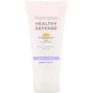 Comprar Neutrogena, Defesa Saudável, Hidratante Diário, FPS 50 de Amplo Espectro, Pele Sensível, 1,7 fl oz (50 ml)