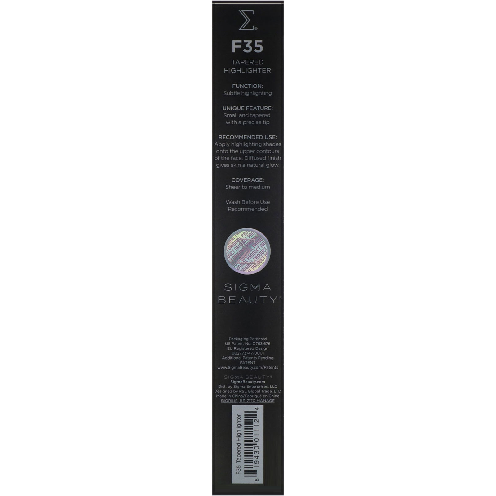 Comprar Sigma, F35, Pincel cônico para realce, 1 unidade - Imagem 3