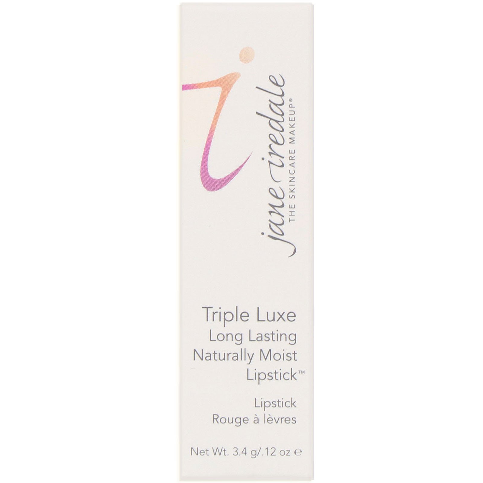 Comprar Jane Iredale, Triple Luxe, Long Lasting Naturally Moist Lipstick, Jackie, .12 oz (3.4 g) - Imagem 2